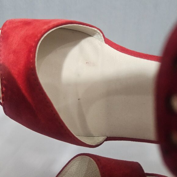 Gabor Womens 5.5 Wedge Sandals Velvety Suede Platform Comfort Shoes - Picture 8 of 10